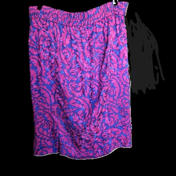 100% SILK Short sleeved blouse with matching skirt - Picture 3 of 5